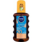 Nivea Sun Protect & Bronze Oil Spray SPF20 voděodolný opalovací olej ve spreji 200 ml – Hledejceny.cz