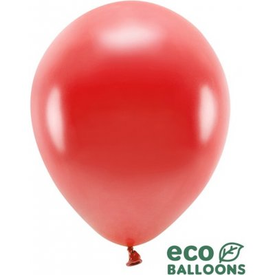 PartyDeco Balónek červený metalický 27 cm – Zboží Dáma