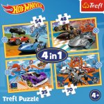 TREFL Autíčka Hot Wheels 4v1 35,48,54,70 dílků – Zboží Mobilmania