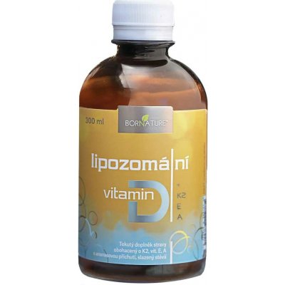 Bornature Lipozomální vitamín D3, K2, E, A 300 ml – Hledejceny.cz