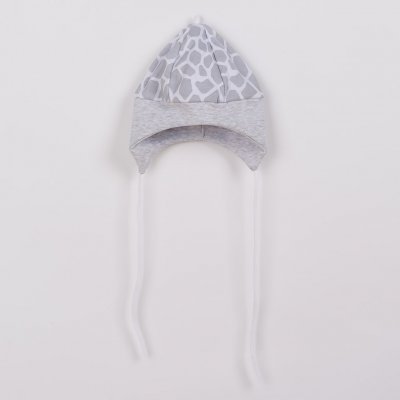 New Baby bavlněná čepička Žirafa šedá – Zboží Mobilmania