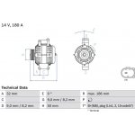 BOSCH 0 986 084 590 generátor (0986084590)
