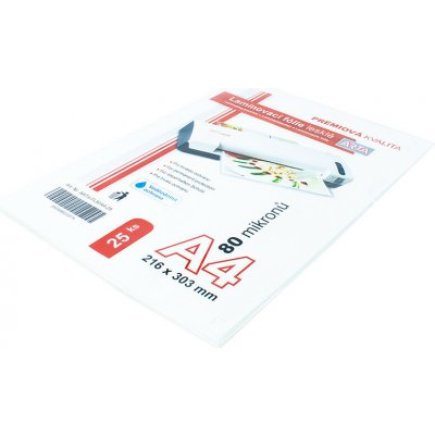 Laminovací fólie / A4 / 25 ks / 80 mikronů – Zboží Živě