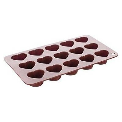 BANQUET Formičky na čokoládu silikonové CULINARIA Brown 20,5 x 10,5 cm, srdíčka – Hledejceny.cz