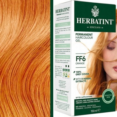 Herbatint permanentní barva na vlasy oranžová FF6 150 ml