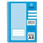 Bobo Kroužkový blok A6 boční spirála čistý 50 listů – Zboží Mobilmania
