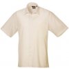 Pánská Košile Premier Workwear pánská košile s krátkým rukávem PR202 natural