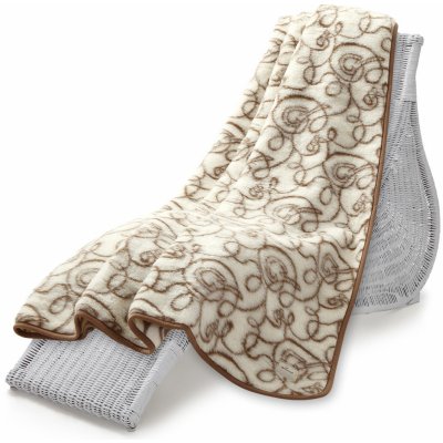 Wooline Vlněná deka Hit motiv zlatá očka 200x220 – Sleviste.cz