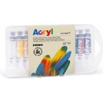 akrylové barvy PRIMO sada 12 x 7,5 ml – Hledejceny.cz