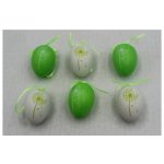 Autronic Vajíčka plastová 6cm, 6 kusů v sáčku, zelená a bílá, VEL5049-GRN – Hledejceny.cz
