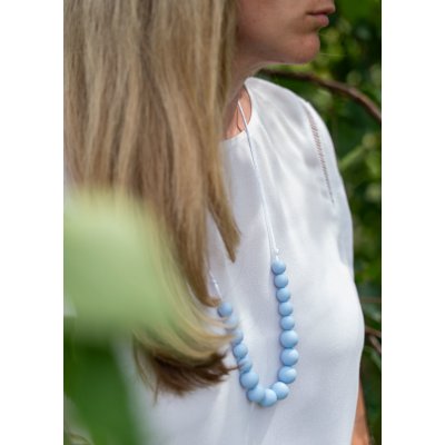Jsem máma silikonové kojicí korále světle modré – Zboží Dáma