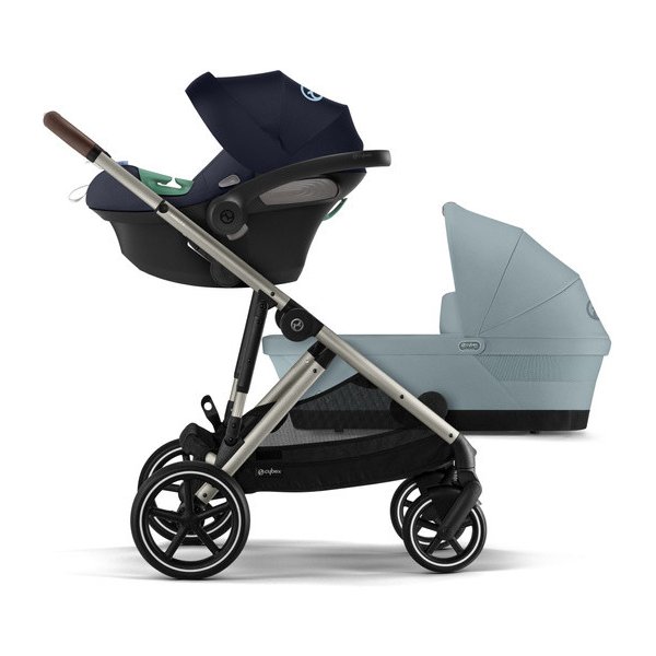 Kočárek Cybex Gazelle S Kombinovaný Rám Taupe + 2x Cybex Aton S2 i-Size Autosedačka 0-13kg Sky Blue + Adaptéry 2023