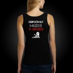 Gymtime dámské tílko ODPOČÍVAT MŮŽEŠ V HROBĚ Černá – Zboží Dáma