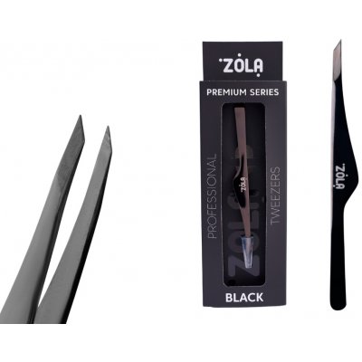 Zola Color profesionální pinzeta na obočí zkosená Černá – Hledejceny.cz