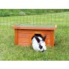 Domek pro hlodavce Trixie Dřevěný domek pro králíky Natura venkovní 40 x 20 x 28 cm