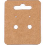 Prima-obchod Papírová karta na náušnice 5x6,5 cm, barva hnědá přírodní – Hledejceny.cz