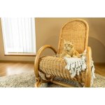 Vingo ratanové houpací křeslo medové – Zboží Dáma