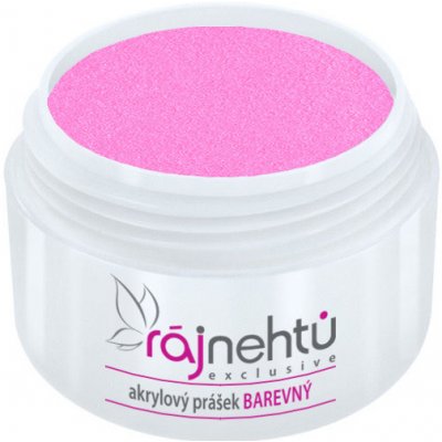 Ráj nehtů Akrylový prášek GLIMMER Pink 5 g – Zboží Mobilmania