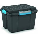 KIS Plastový úložný box - Scuba Box M 43 L modré zavírání