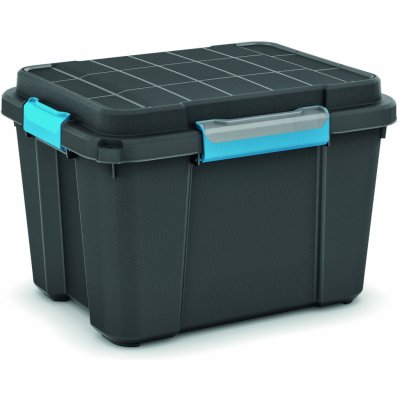 KIS Plastový úložný box - Scuba Box M 43 L modré zavírání – Zboží Mobilmania