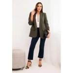 Kesi sako 9709 s elegantní klopou Zelená – Zboží Mobilmania