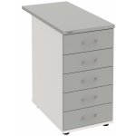 Hobis K 35 C P 80 5 zásuvek podél 80 cm šedá bílá – Hledejceny.cz