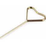 Kovový zápich srdce/ držák na foto, přání, zlatá, 32cm, 2ks – Zboží Dáma