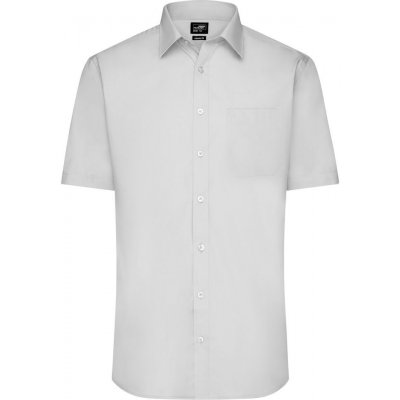 James & Nicholson pánská košile s krátkým rukávem JN680 světle šedá