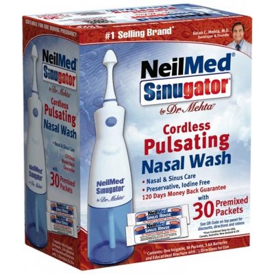 NeilMed Pulzační nosní sprcha Sinugator + 30 izotonických sáčků – Hledejceny.cz