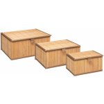 FIVE Simply smart Sada 3 bambusových košíčků, Bambou – Zboží Dáma