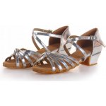 Lelka taneční boty na latino 602 - STŘÍBRNÉ – Zboží Mobilmania