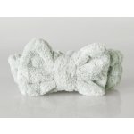 XPOSE® Kosmetická čelenka s mašlí - šedá, Mikroplyš – Zboží Mobilmania