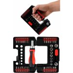 Bit BGS a hlavice nástrčné 1/4" s ráčnovým šroubovákem,sada 38 dílů – Zboží Dáma