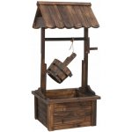 Zahradní fontána s čerpadlem studna 57x50x112 cm masivní jedle – Zbozi.Blesk.cz