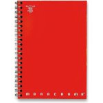 Pigna Kroužkový blok Monocromo A4, linka linkovaný 70 listů – Zboží Živě