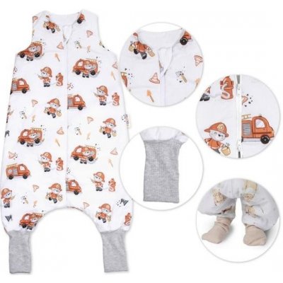 Baby Nellys Spací vak se zahrnovacími nohavičkami Baby fireman – Zboží Mobilmania