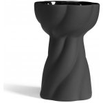 COOEE Váza Twist Bulb 12cm, barva černá - – Hledejceny.cz