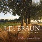 J.D. BRAUN - Sonatas for Flute and B.c. - Musica Ad Rhenum, Jed Wentz CD – Sleviste.cz