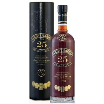 Ron Centenario Gran Reserva Sistema Solera Rum 25y 40% 0,7 l (tuba)