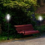 Outsunny Solární zahradní lucerna, 2 ks – Zboží Mobilmania