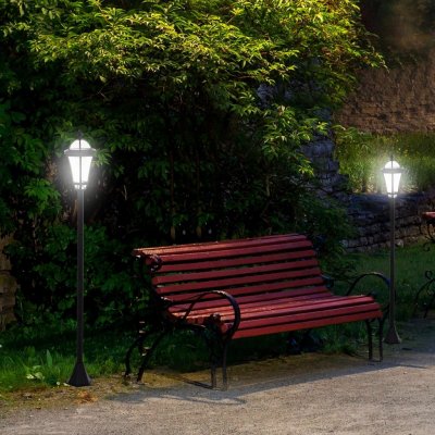 Outsunny Solární zahradní lucerna, 2 ks – Zboží Mobilmania