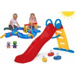 Smoby set Funny Toboggan 2 metrová a vodná dráha s jeskyní přehradou a loďkami 820401-9 – Zboží Mobilmania