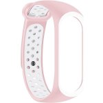 Eternico Sporty pro Xiaomi Mi band 5, 6, 7 silk pink and white APW-XMI7SP-SPW – Zboží Živě