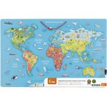 Dřevěná mapa světa s tabulí – Zboží Dáma