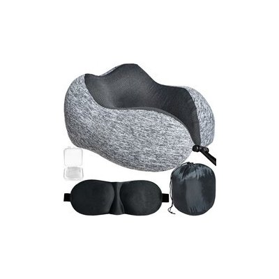 Maxo Cestovní sada - polštář z paměťové pěny, maska na oči, špunty do uší – Zbozi.Blesk.cz