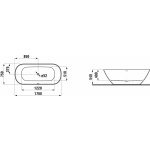 LAUFEN LUA 170 x 75 cm H2200820000001 – Zboží Dáma