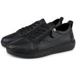 Vlnka dámské kožené tenisky na zip Anika černá – Zboží Mobilmania