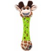 Hračka pro psa BeFun žirafa plyšová s TPR gumou pro štěně 17 cm