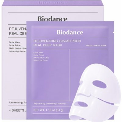 BIODANCE Rejuvenating Caviar PDRN Real Deep Mask hydrogelová maska s PDRN a kaviárovým extraktem 34 g 1 ks – Zbozi.Blesk.cz