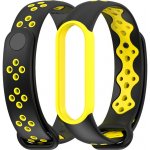 Xiaomi Mi Band 5/6 náhradní náramek Dvoubarevný sportovní Černá-žlutá MBSCZ-5DS003